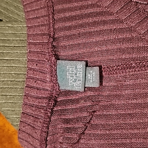 Lot of 5 Wild Fable Oversized Ribbed V Neck T's - Picture 5 of 6